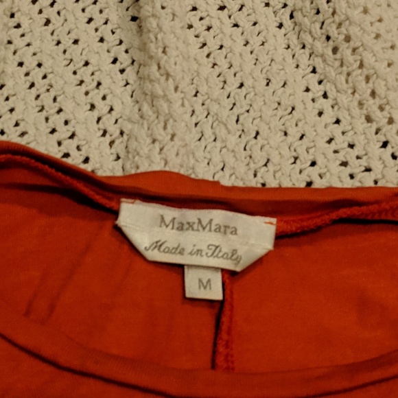 MaxMara Silky Red Long Sleeve Top - Picture 2 of 2